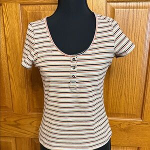 Multi striped American Eagle T-shirt